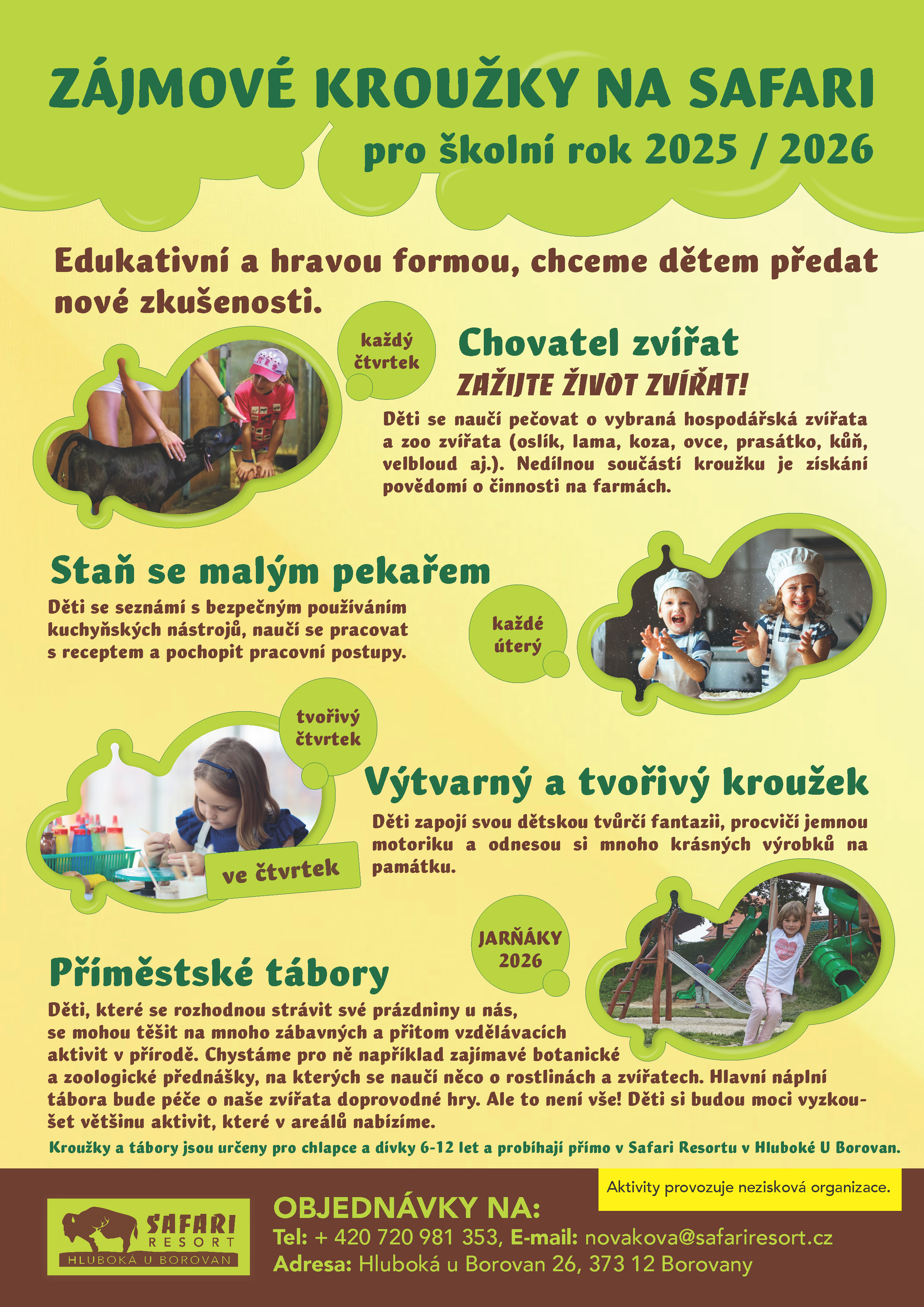 Zájmové kroužky školní rok